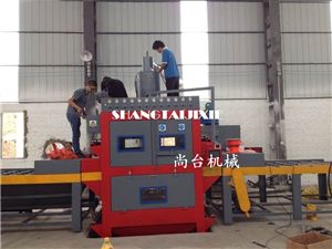 不銹鋼雙面噴砂處理設備
